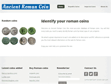 Tablet Screenshot of ancient-roman-coin.com
